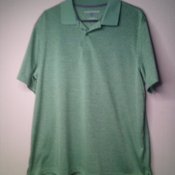 Saddlebred Polo Shirt Men L Short Sleeve Golf Green - Picture 2 of 12